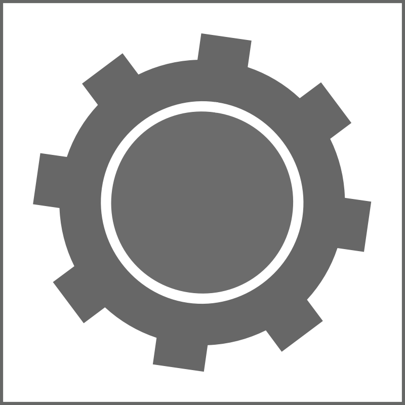 Icon: Grey on White Square - Variation of Settings / Gear Icon wizardplusplus