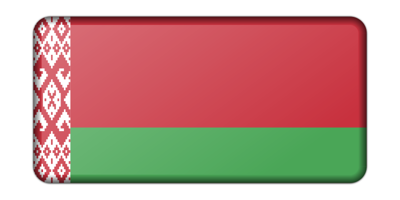 Belarus flag (bevelled)