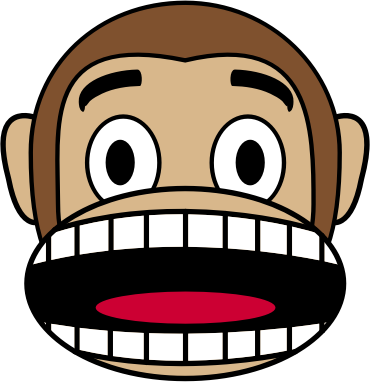 Monkey Emoji - Fearful