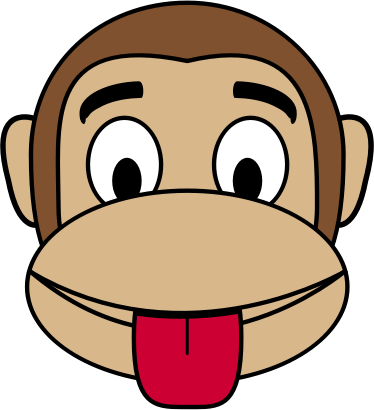 Monkey Emoji - Tongue out