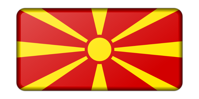 Macedonia flag (bevelled)