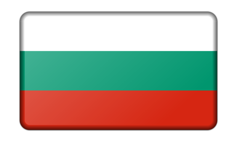 Flag of Bulgaria (bevelled)