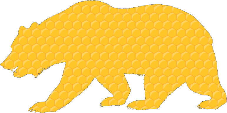 Honeycomb Bear With Stroke