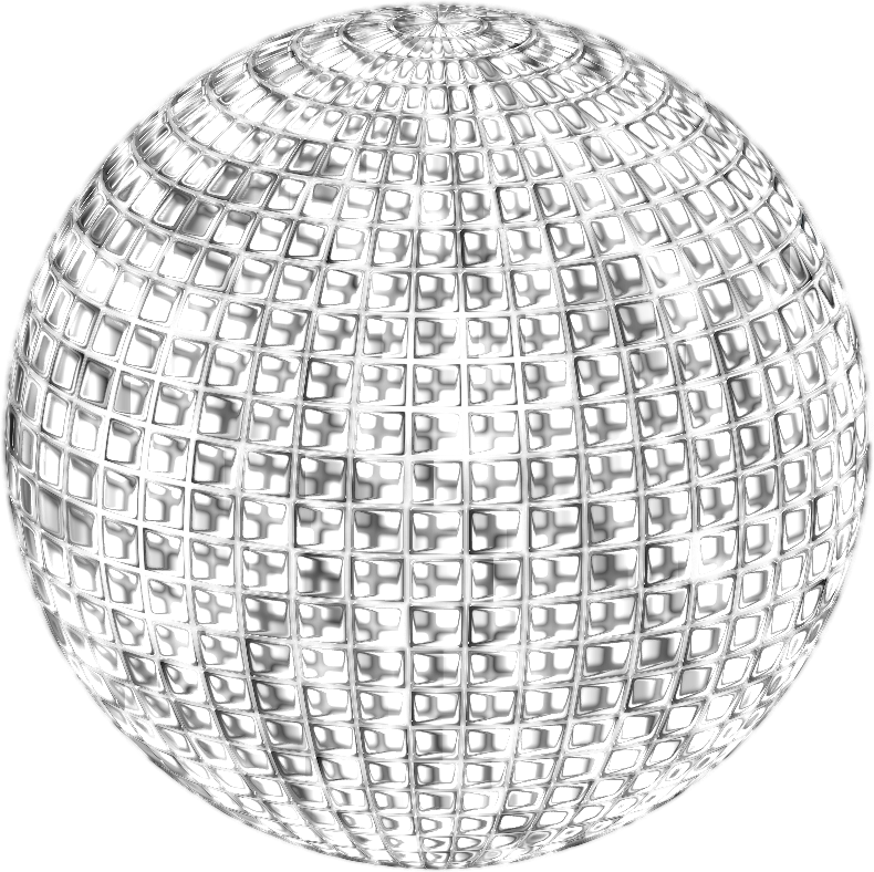 Glimmering Disco Ball Enhanced 4 No Background