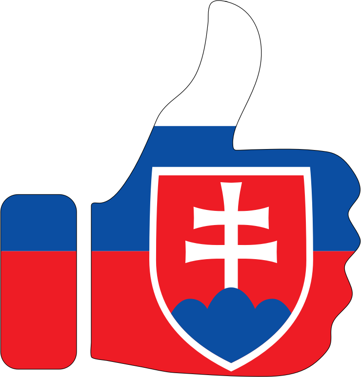 Thumbs Up Slovakia With Stroke