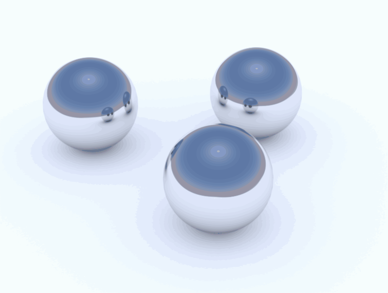 3 Reflective Balls - Vectorized