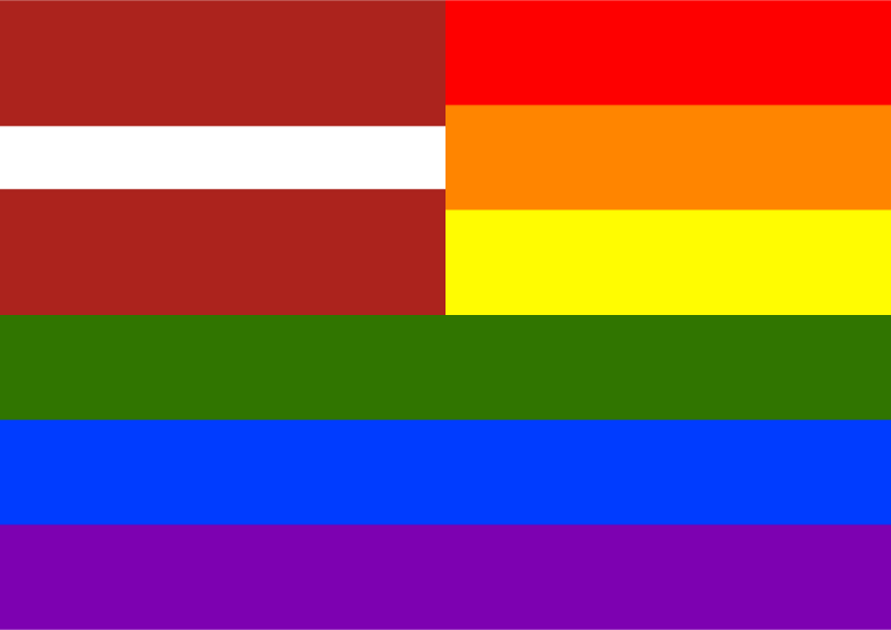 Rainbow Flag Latvia