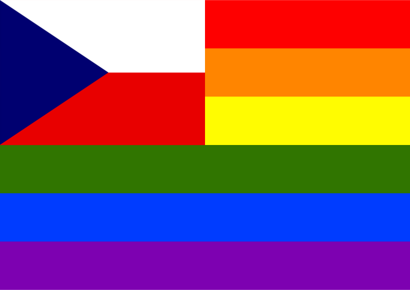 Rainbow Flag Czech Republic