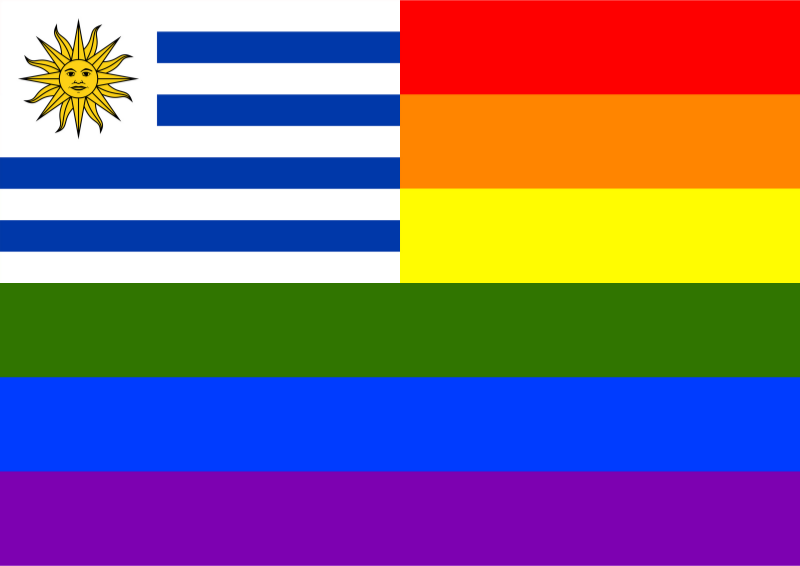 Rainbow Flag Uruguay 
