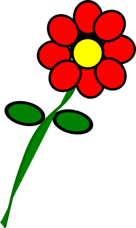 Flower 4 red