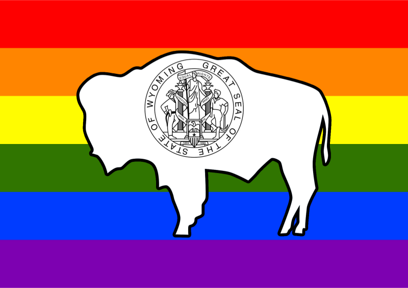 Rainbow Flag Wyoming