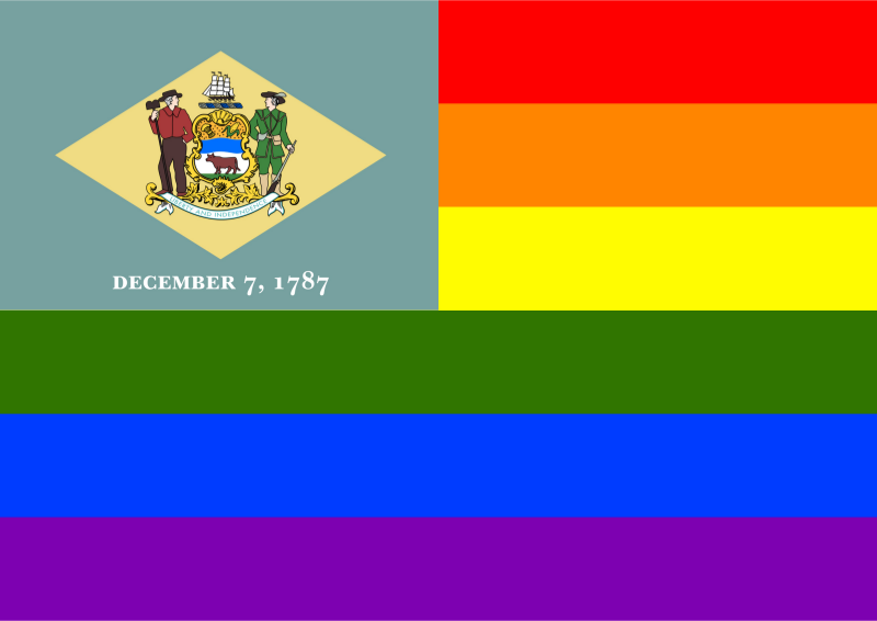 Rainbow Flag Delaware