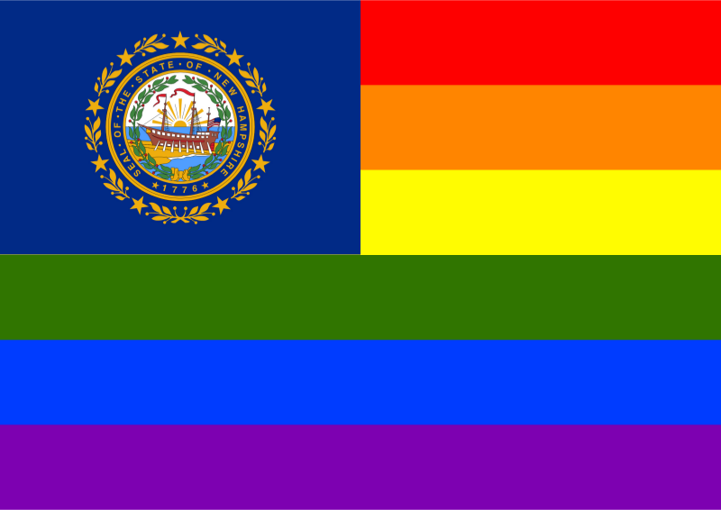 Rainbow Flag New Hampshire