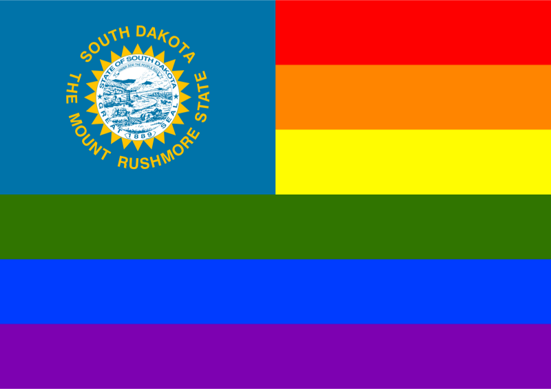 Rainbow Flag South Dakota