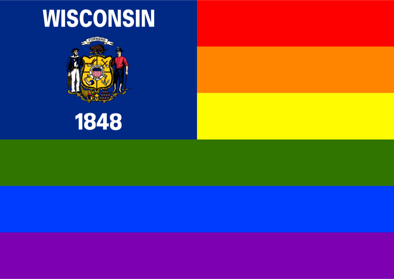 Rainbow Flag Wisconsin