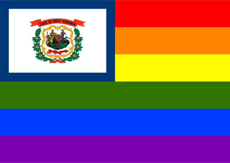 Rainbow Flag West Virginia