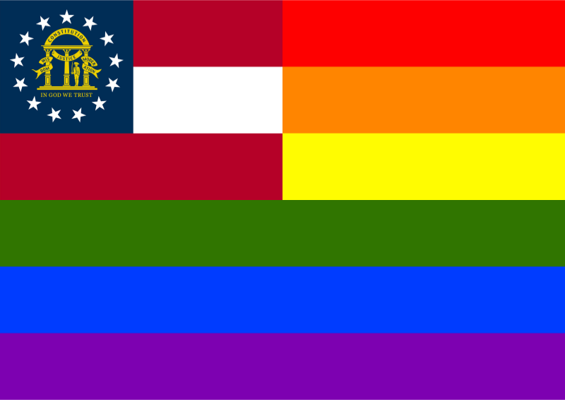 Rainbow Flag Georgia