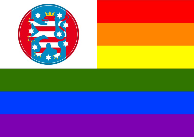Rainbow Flag Thuringia