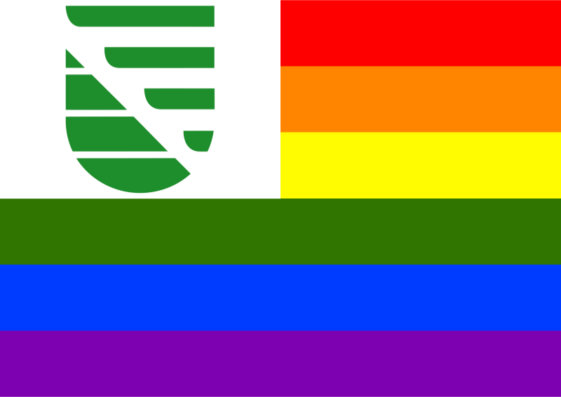 Rainbow Flag Saxony