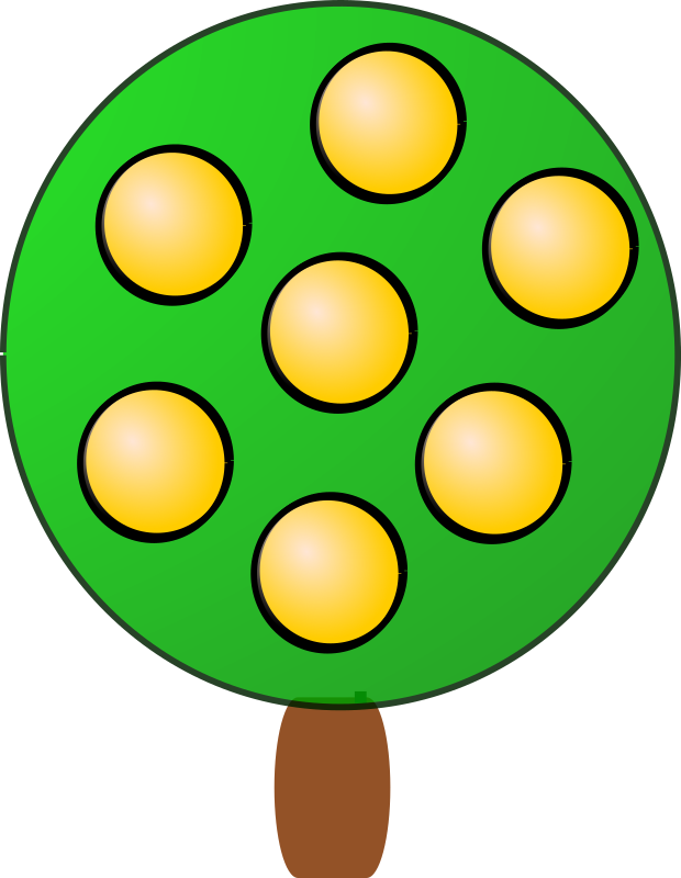 Fruit tree 4, yellow