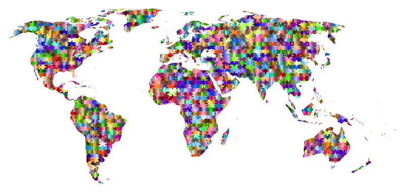 Prismatic Jigsaw Puzzle World Map 7