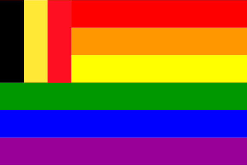 Belgium Rainbow Flag