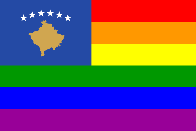 The Kosovo Rainbow Flag