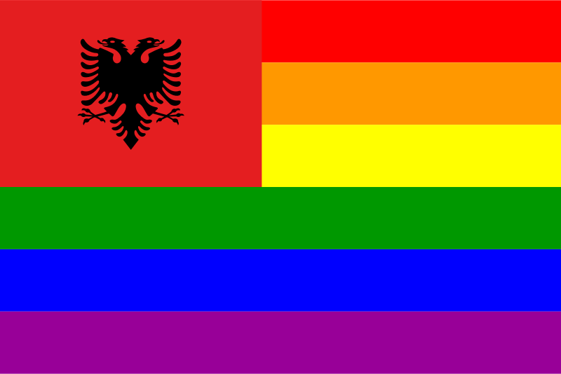 The Albania Rainbow Flag