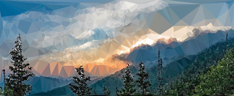 Low Poly Misty Mountains
