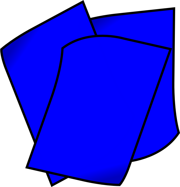 Stack of Blue Paper