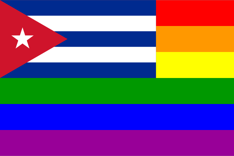 The Cuba Rainbow Flag