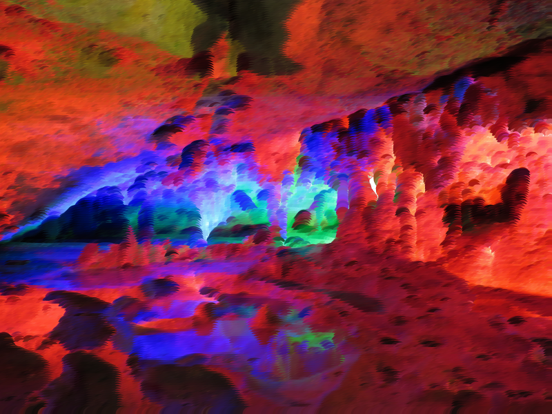 Surreal Prismatic Cavern