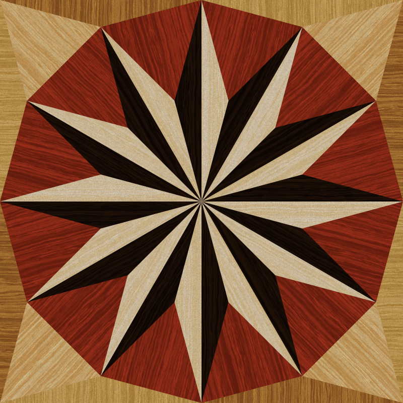 wooden triangle tiling 2