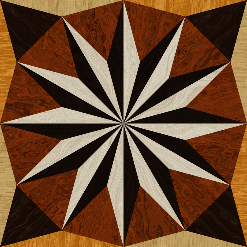 wooden triangle tiling 4
