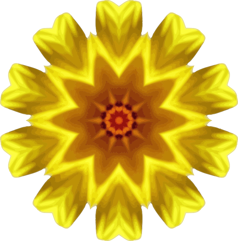 Sunflower kaleidoscope 15