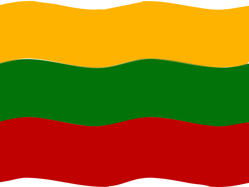Flag of Lithuania wave