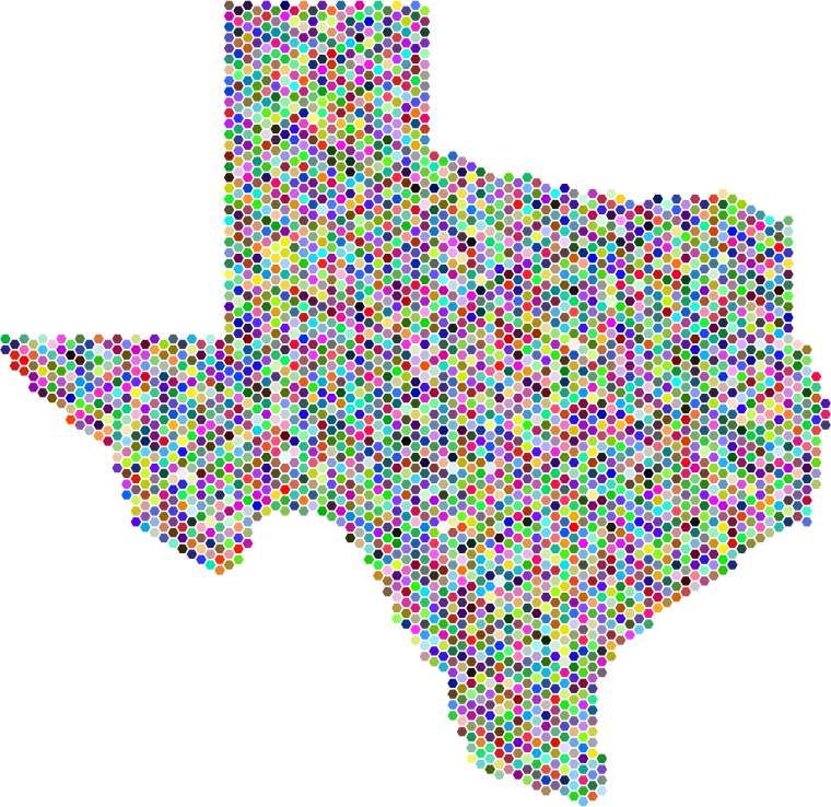 Prismatic Texas Hexagonal Mosaic