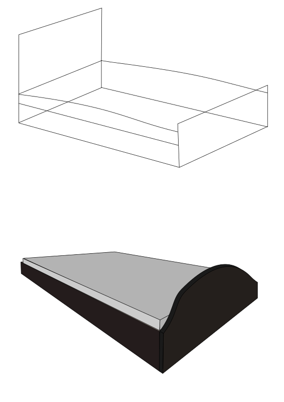3D Bed, No background