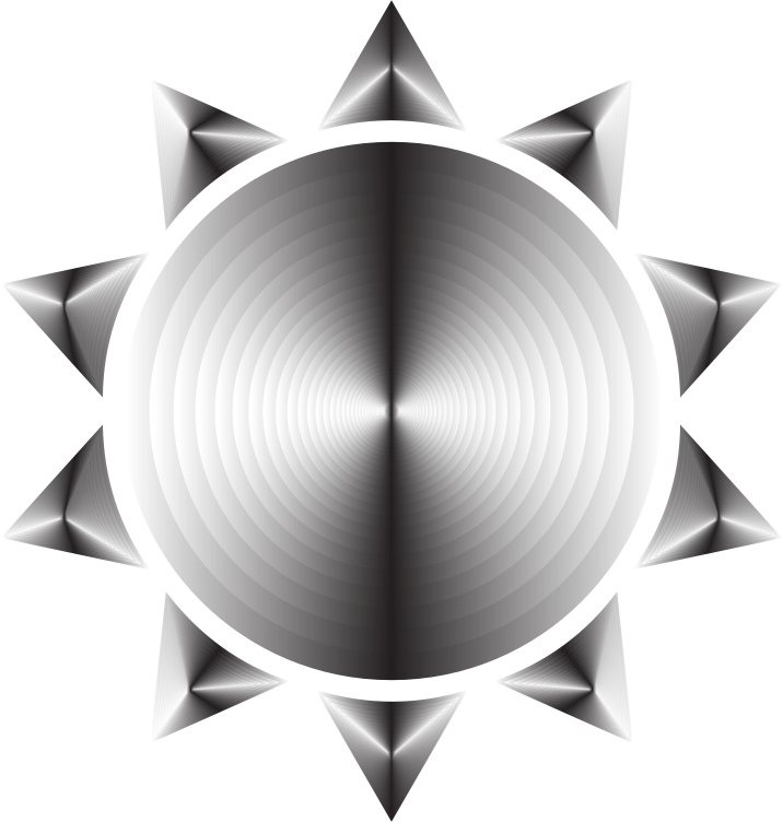 Prismatic Sun Icon Variation 3