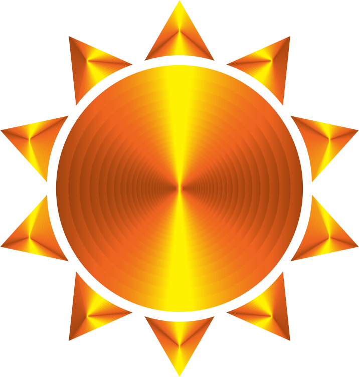 Prismatic Sun Icon Variation 5