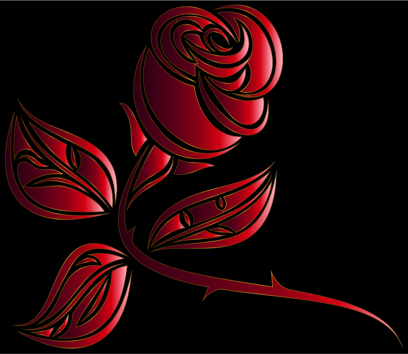 Stylized Rose Extended 8