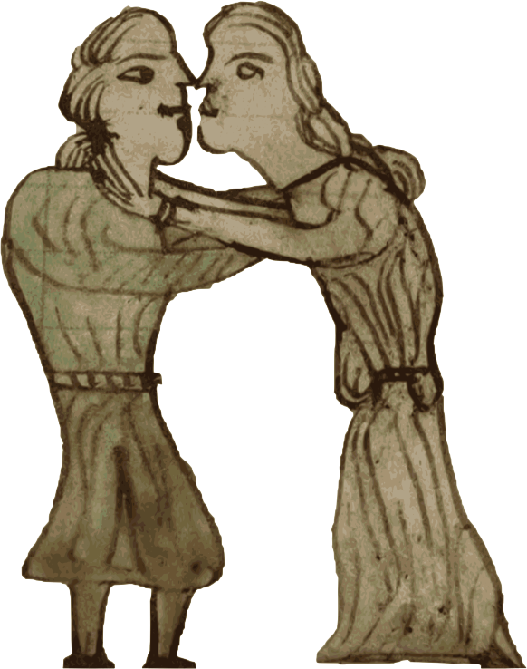 Cwpl yn cusanu | Kissing couple