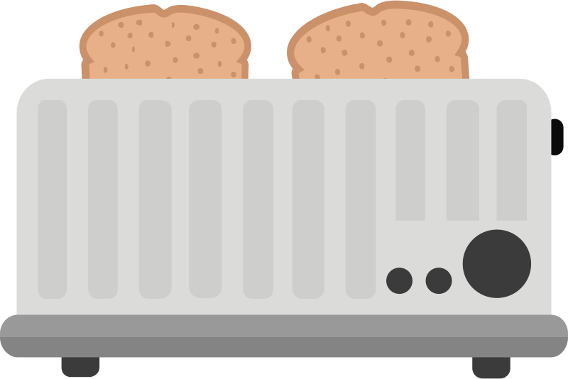 toaster with toast