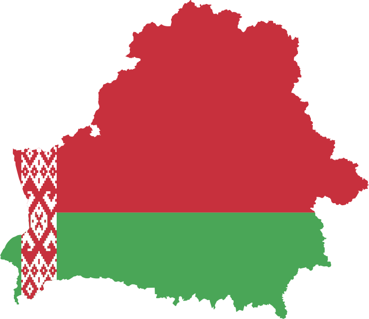 Belarus Map Flag