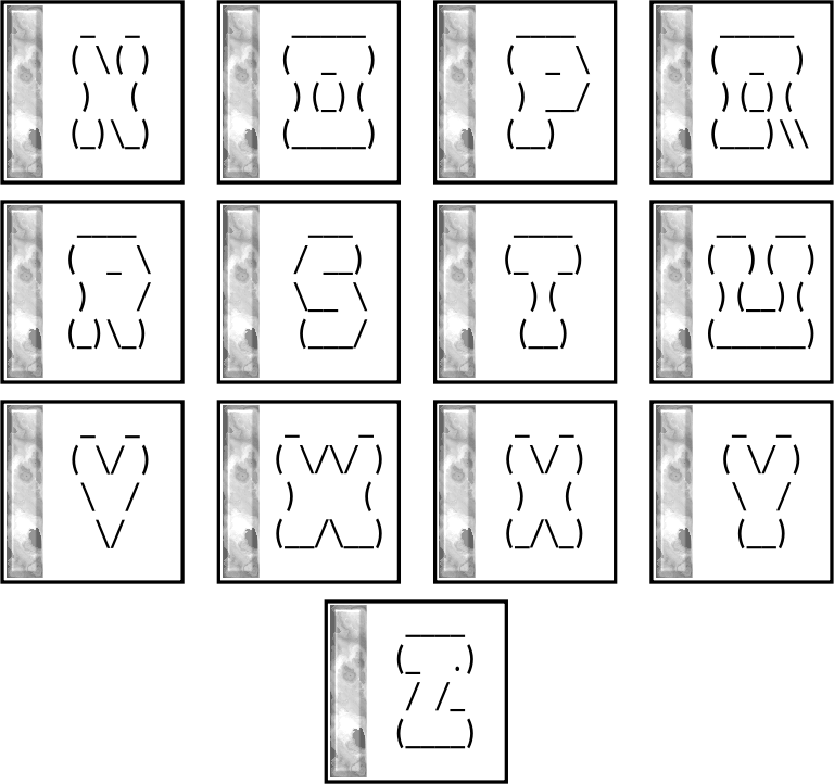 ASCII DropCaps 2 N-Z