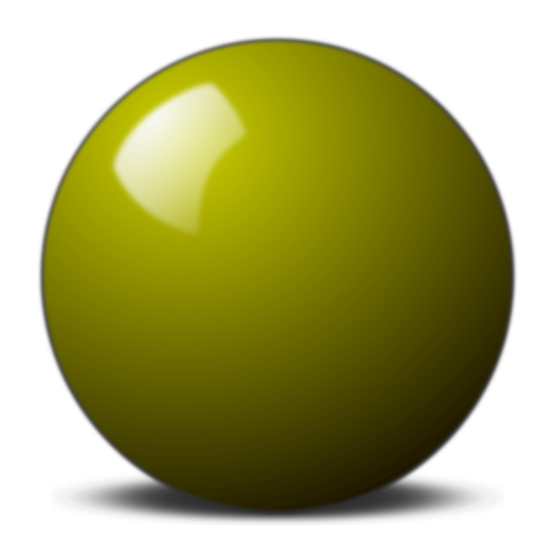 Yellow Snooker Ball