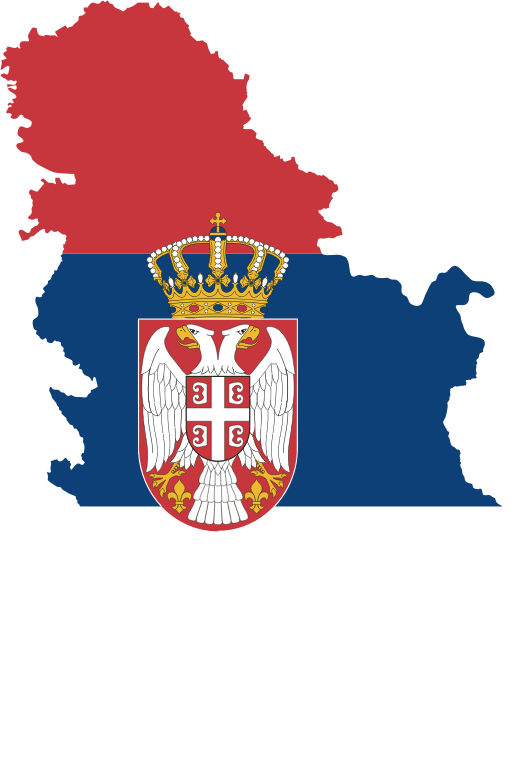 Serbia Map Flag Fixed