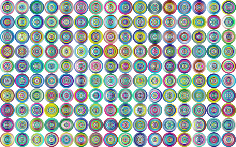 Prismatic Groovy Concentric Background 3 No Black