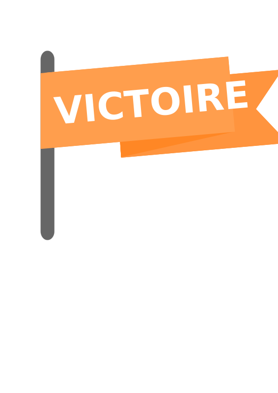 Drapeau victoire / Victory win flag