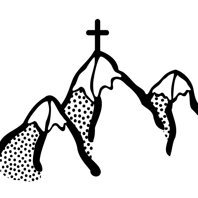 mountains - lineart